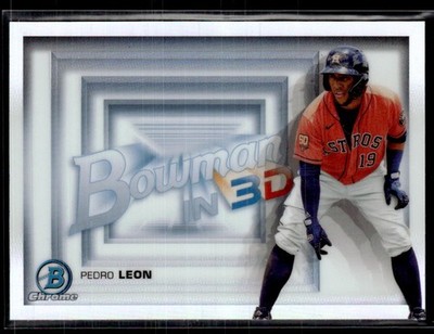 2022 Bowman #B3D-18 Pedro Leon Bowman in 3D Baseball Card 2903G