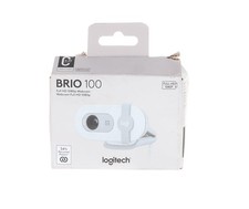 Logitech Brio 100 Full HD 1080p Webcam Built-In Mic Privacy Shutter White