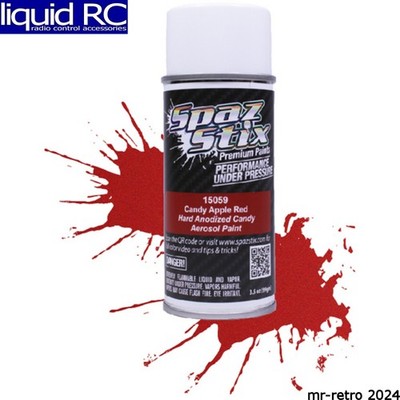 Spaz Stix 15059 Candy Apple Red Aerosol Paint 3.5oz Can