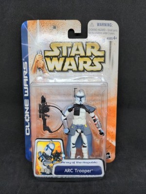 Hasbro Star Wars Clone Wars Gray Variant ARC Trooper Figure 2003 - MOC ...
