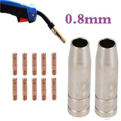 New Practical Consumable Shroud MB15 12pcs For Mitech MIG Welder Torch