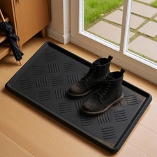 Rubber Boot Tray, Shoe Tray for Entryway, Multipurpose Boot Mat, Shoe Mat Ind...