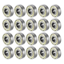 20x Deep Groove Ball Bearing 696ZZ Double Shield 6mmx15mmx5mm Carbon Steel