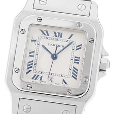 Orologio Uomo Cartier Santos GalbeeLM W20018D6 Data Quadrante Beige Quarzo_945910