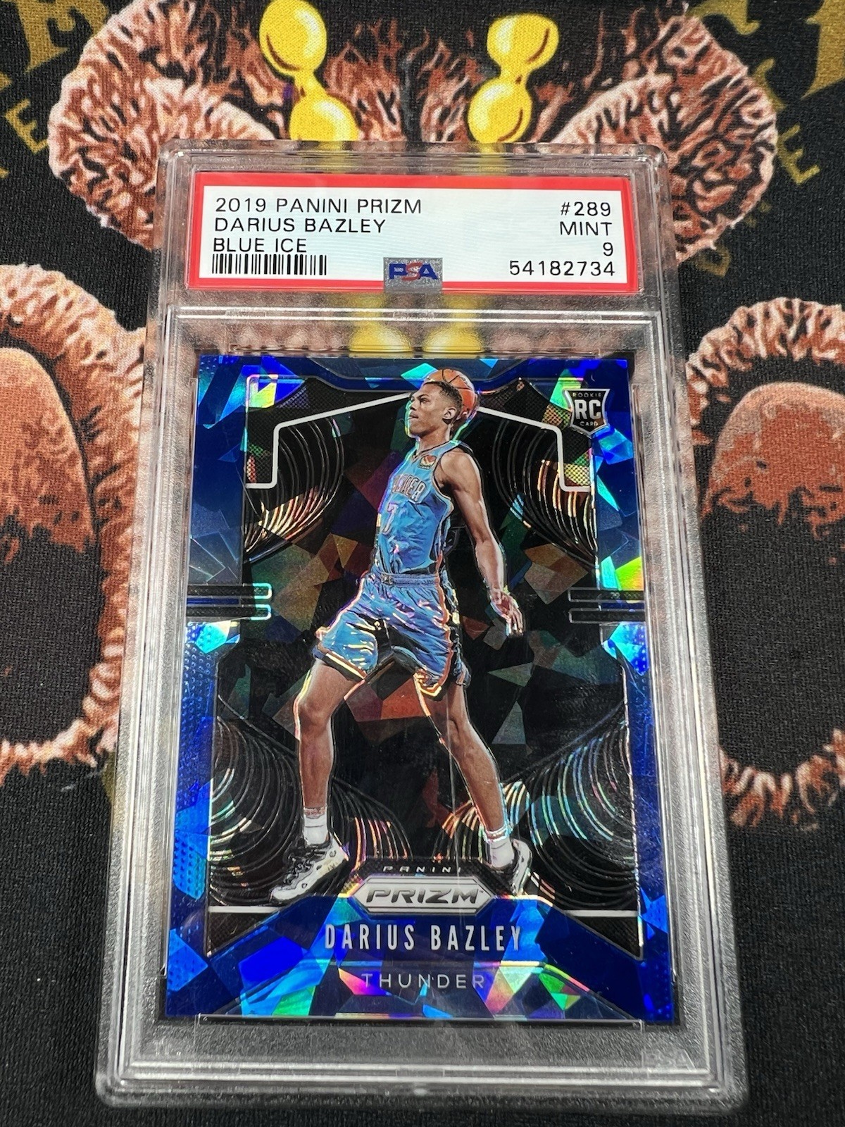 2019-20 Panini Prizm Darius Bazley Blue Ice /99 PSA 9 RC