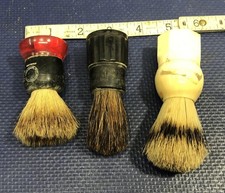Shaving Brushes Rubberset Made Rite Pure Badger Klenzo vintage cream lather