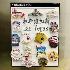 Imán de nevera de Las Vegas casino punto de referencia recuerdo decoración del hogar regalo