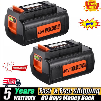 2Pack Battery for Black and Decker 40V 4.0Ah Max Lithium LBX2040 LBXR36 LSW36