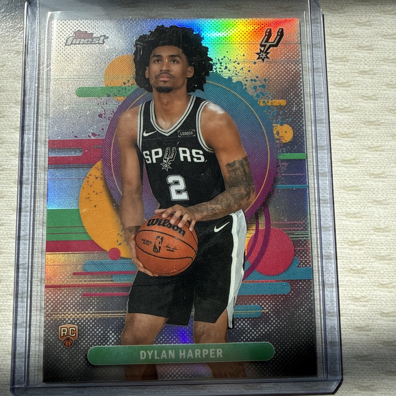 2025-26 Topps Finest Dylan Harper RC Uncommon Refractor #102 Spurs