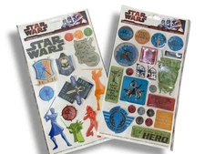 Star Wars Scrapbook Stickers Huge Lot Clone Wars & Original Trilogy Lot Of 2