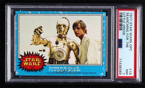 1977 OPC Star Wars #19 Searching for the little droid — PSA 7
