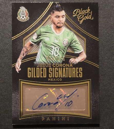 2016-17 Panini Black Gold Jesus Corona Gold Gilded Signatures /175, Mexico