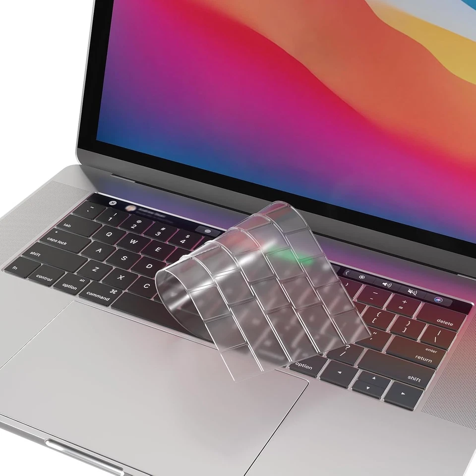 Capa protetora de teclado transparente para MacBook Pro com Touch Bar 13" 15" - Imagem 3 de 4