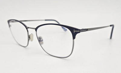 #ad #ad Tom Ford Eyeglasses NEW TF 5750 B Color 091 Blue Gun Square Size 54 Men#x27;s Large $144.79