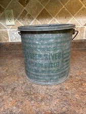 Vintage Two Piece, Green River, Minnow Bucket