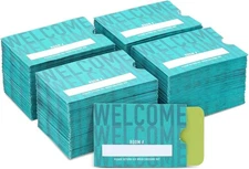 Stockroom Plus Key Card Envelopes - 500 Pack, Teal, 2.4 x 3.5 in - Hotel Teal 