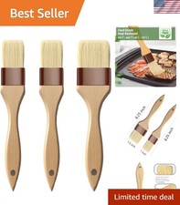 Basting Brush-Pastry Brush,Oil Brush for Cooking,Boar Bristles BBQ Brushes