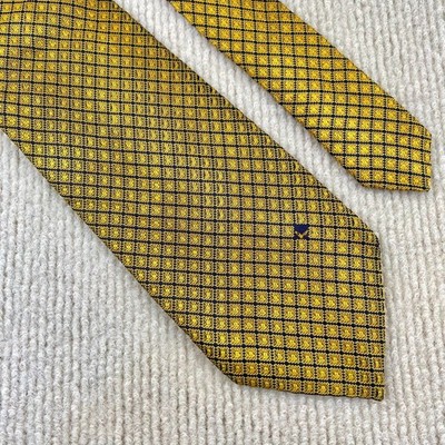 LANCEL Paris Vintage Luxury Neck Tie Geometric Pattern Silk Tie made Italy