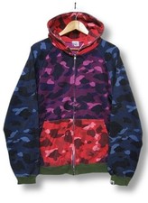 BAPE Crazy camo full zip hoodie Multi A Bathing Ape Size L