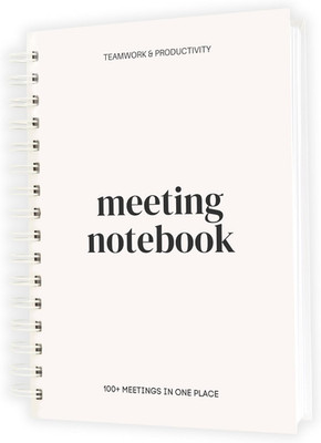 Meeting Notebook for Work Organization Work Notebook for Note Taking