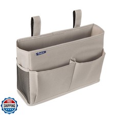 Surblue Bedside Caddy Hanging Bed Organizer Storage Bag Pocket for Bunk and H