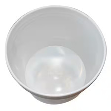 Paquete de 10 cubos de plástico de 3,5 galones cubos de pintura blanca de alta resistencia mango de metal
