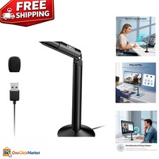 USB PC Microphone with Adjustable Stand for Gaming and Streaming - 1.2M