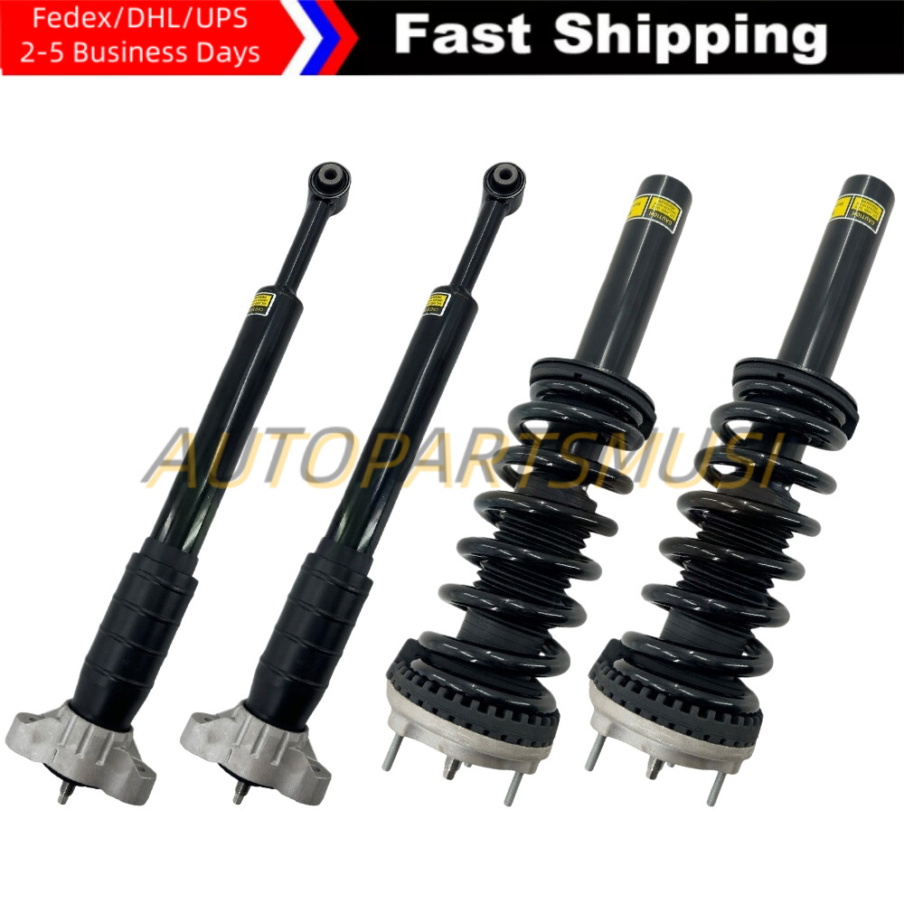 4X Front Rear Shock Absorbers Struts Assys For Maserati Ghibli S Q4 AWD 2014-19