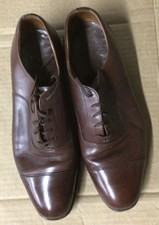 Church's Men's Oxford Dress Cap Toe Shoes Size US 8 / UK 7 Brown Calfskin