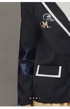 The Wild Collective x Anthropologie NCAA Piped Blazer University of Michigan NWT