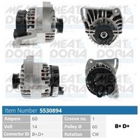 Meat & Doria Generator FüR Fiat Punto Van 188AX 1.2 60 176L 1.1 188_ 176 55 75