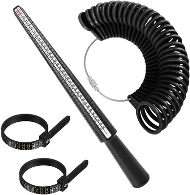 Ring Size Measuring Tool Includes Plastic Ring Sizer Mandrel Stick, Finger Sizin