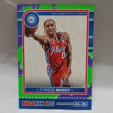 Panini 2024-25 Haunted Hoops Tyrese Maxey #195 Slime Philadelphia 76ers NBA Card