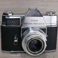 Kodak Retina Reflex III W 50MM F2.8 Film Camera W Lens UNTESTED 