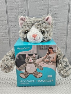 Health Touch Huggable Plush Massaging Massager Relaxing Vibration Kitten Cat NEW