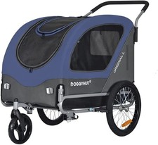 Dog Bike Trailer Up to 78 lbs 2 In 1 Pet Stroller Walking Running Jogging Outdoo