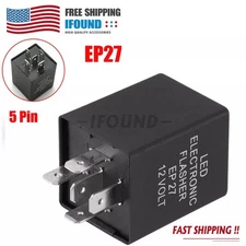 5-Pin EP27 FL27 Electronic LED Flasher Relay Fix As Turn Signal Hyper Flash Fix