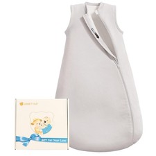 Baby Sleep Sack 6-12 Months, 1.0 Tog Supersoft Thermostatic Cotton Sleeping S...
