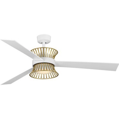 Progress Lighting P250110-30 Bisbee 56'' 3 Blade Indoor LED - White