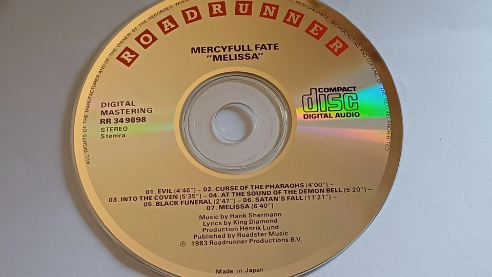 Rarität: Mercyful Fate 'Melissa' original Erstpressung 1983 - Image 2 of 4