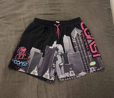 SLUNKS Coast Volleyball (Men's XXL: Black, Lined, Swim/Volleyball Shorts)