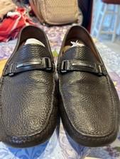 Prada Drivers Driving Men's Brown Loafers 2 D2837  Shoes Size 9 Buckle