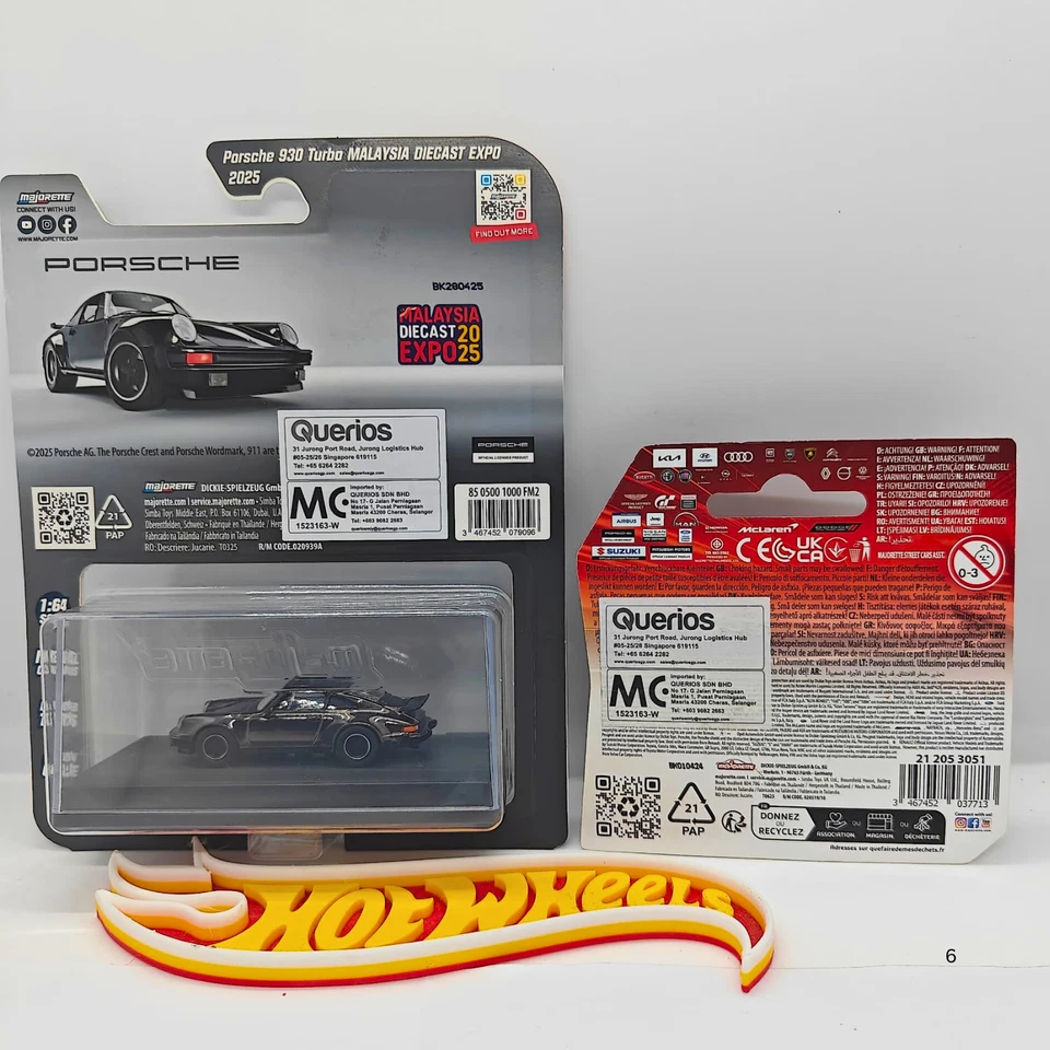 Majorette MDX 2025 1975 Porsche 930 Turbo Serie Limitada y Ford Focus ST CHASE Foto 2 de 4