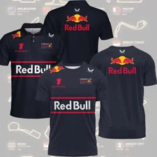 HOT- Red Bu.ll Racing F1 2025 Team Max Verstappen 3D Shirt, F1 Racing Polo Shirt