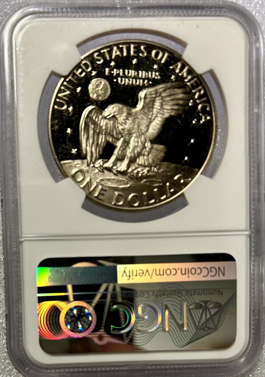 1974 S Clad Eisenhower $1 NGC PF 69 Ultra Cameo (Eisenhower