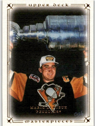 2008-09 Upper Deck Masterpieces Mario Lemieux Brown Framed #11 Penguins