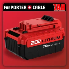 2PACK 7.0Ah 20 Volt Lithium-Ion Battery for PORTER CABLE 20V Max PCC680L PCC685L
