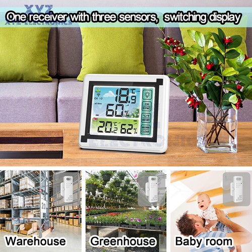 Wireless Weather station Thermometer Hygrometer Indoor Temperature Sensor NEW - Picture 14 of 16