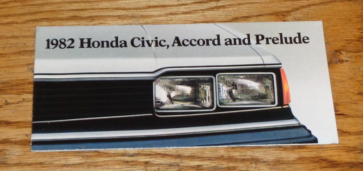 Original 1982 Honda Full Line Sales Brochure 82 Civic Accord