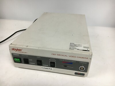 STRYKER ENDOSCOPY 782 MEDICAL VIDEO CAMERA (power on, parts)